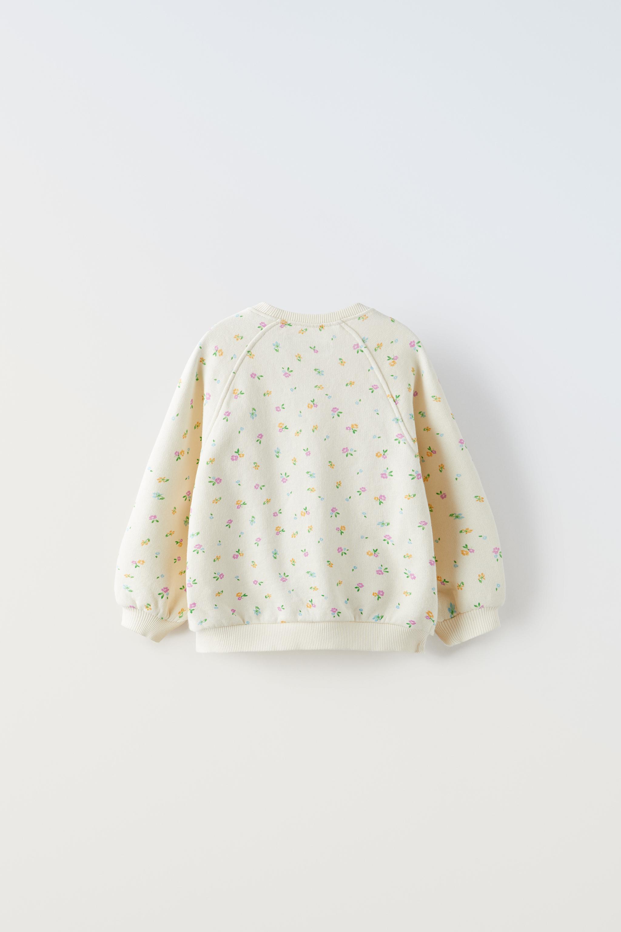 Floral sale jumper zara