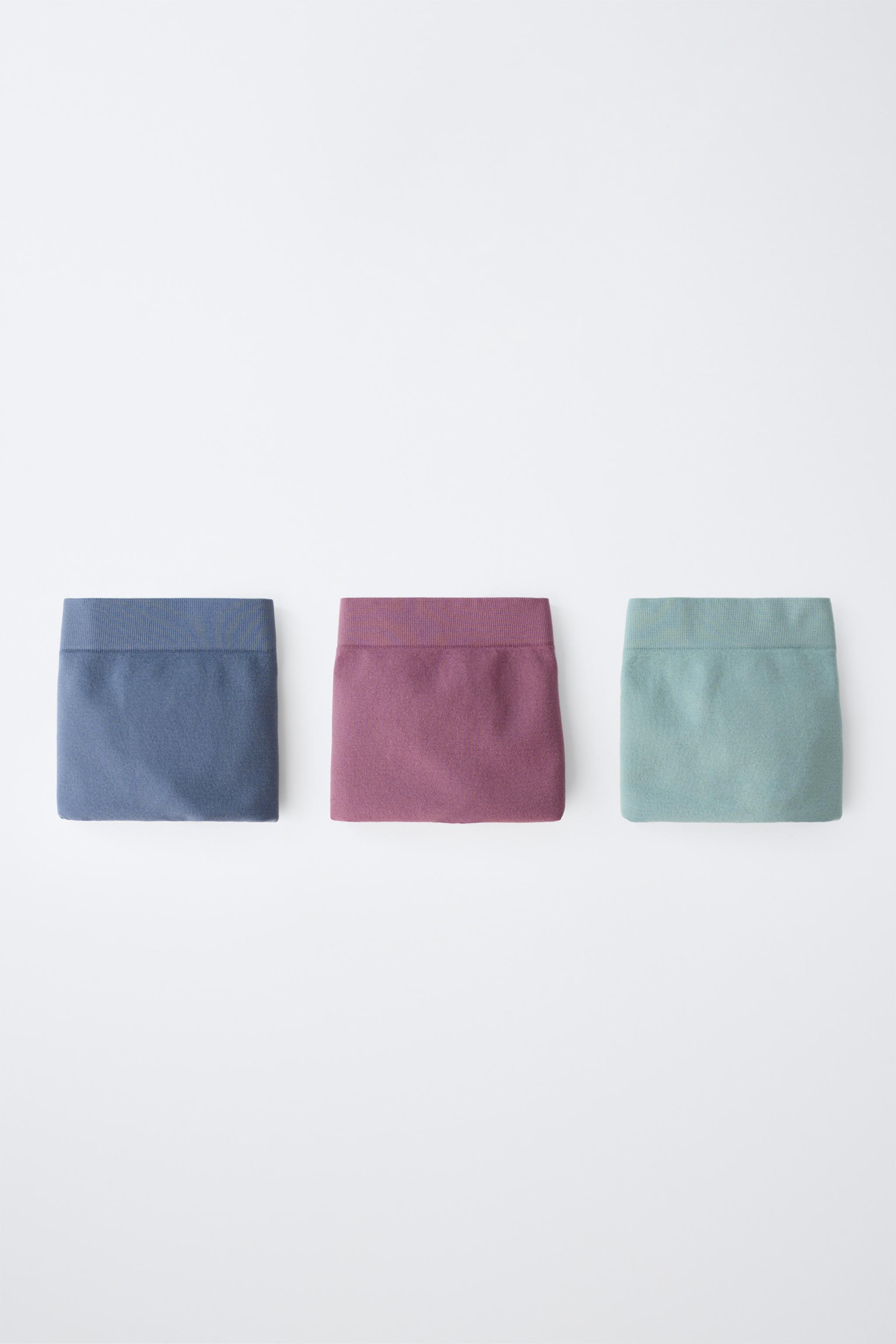 Трусы-шортики AGES THREE-PACK для детей, без швов — Zara — фото 5