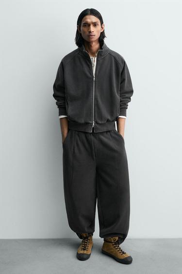 LEATHER HIGH-TOP TRAINERS LIMITED EDITION - Camel Brown by Zara - Image 0