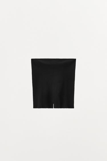 POINTELLE CULOTTES SHORTS WITH SATIN RIBBON - Black by Zara - Image 7