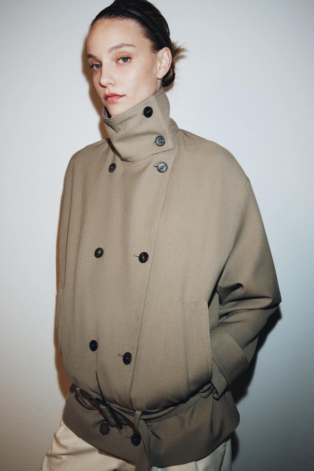 FLOWY BELTED JACKET ZW COLLECTION