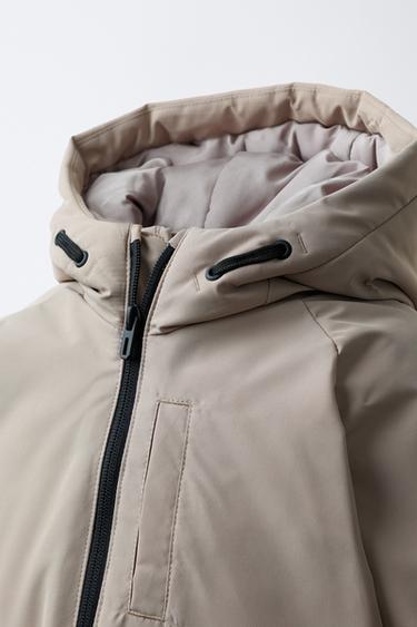 LIGHTWEIGHT WATER-REPELLENT PARKA - Stone by Zara - Image 4