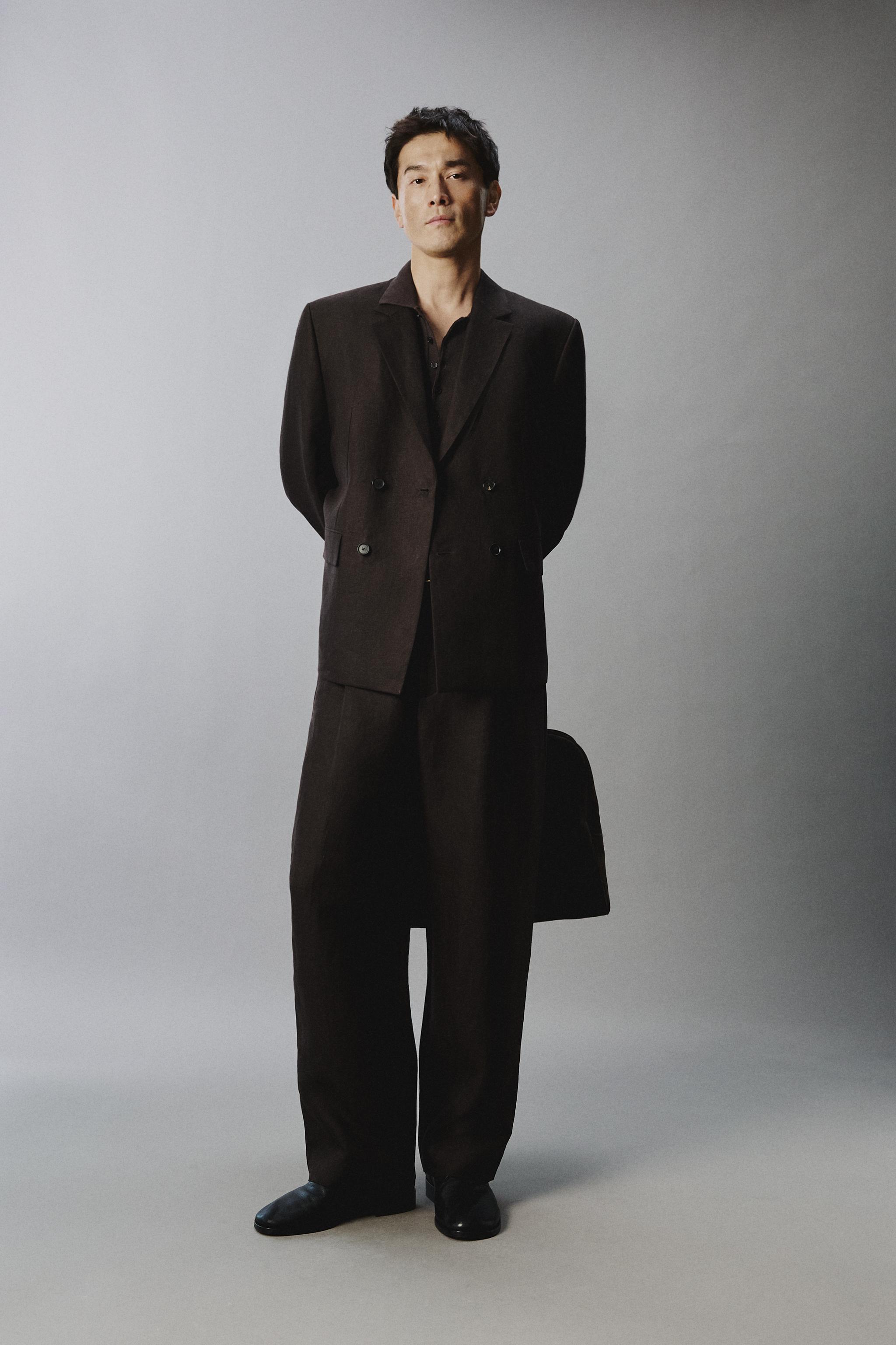 100% LINEN SUIT PANTS