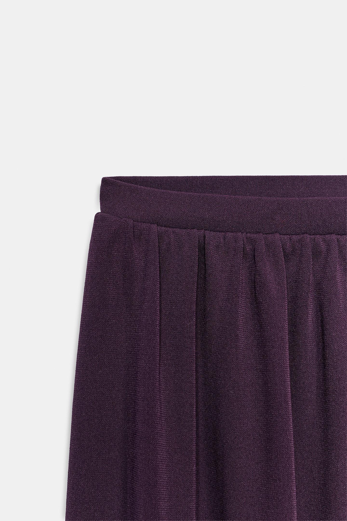 Женские брюки Zara Bloomer, цвет: Тёмный баклажановый — фото 5