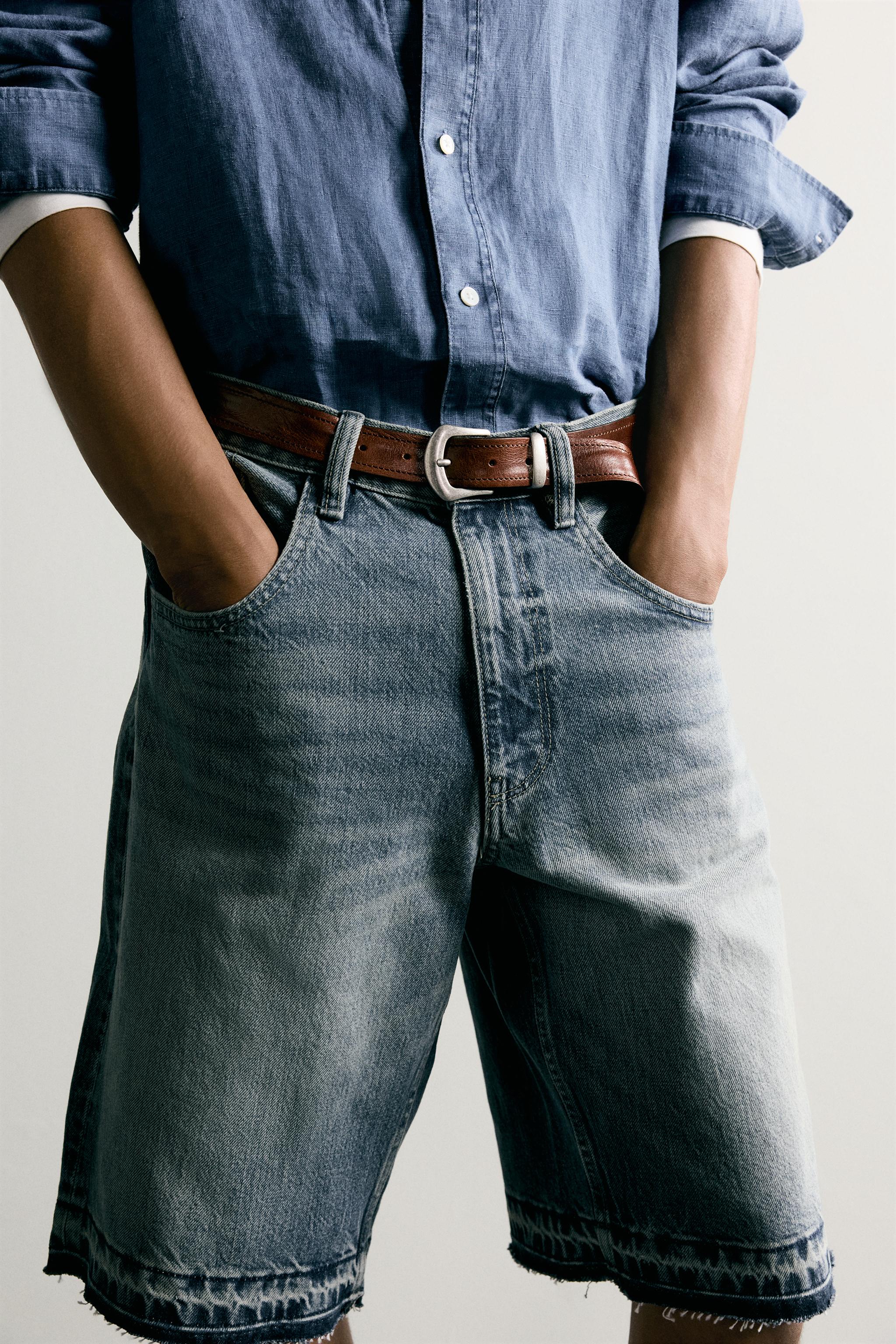 RELAXED FIT DENIM SHORTS