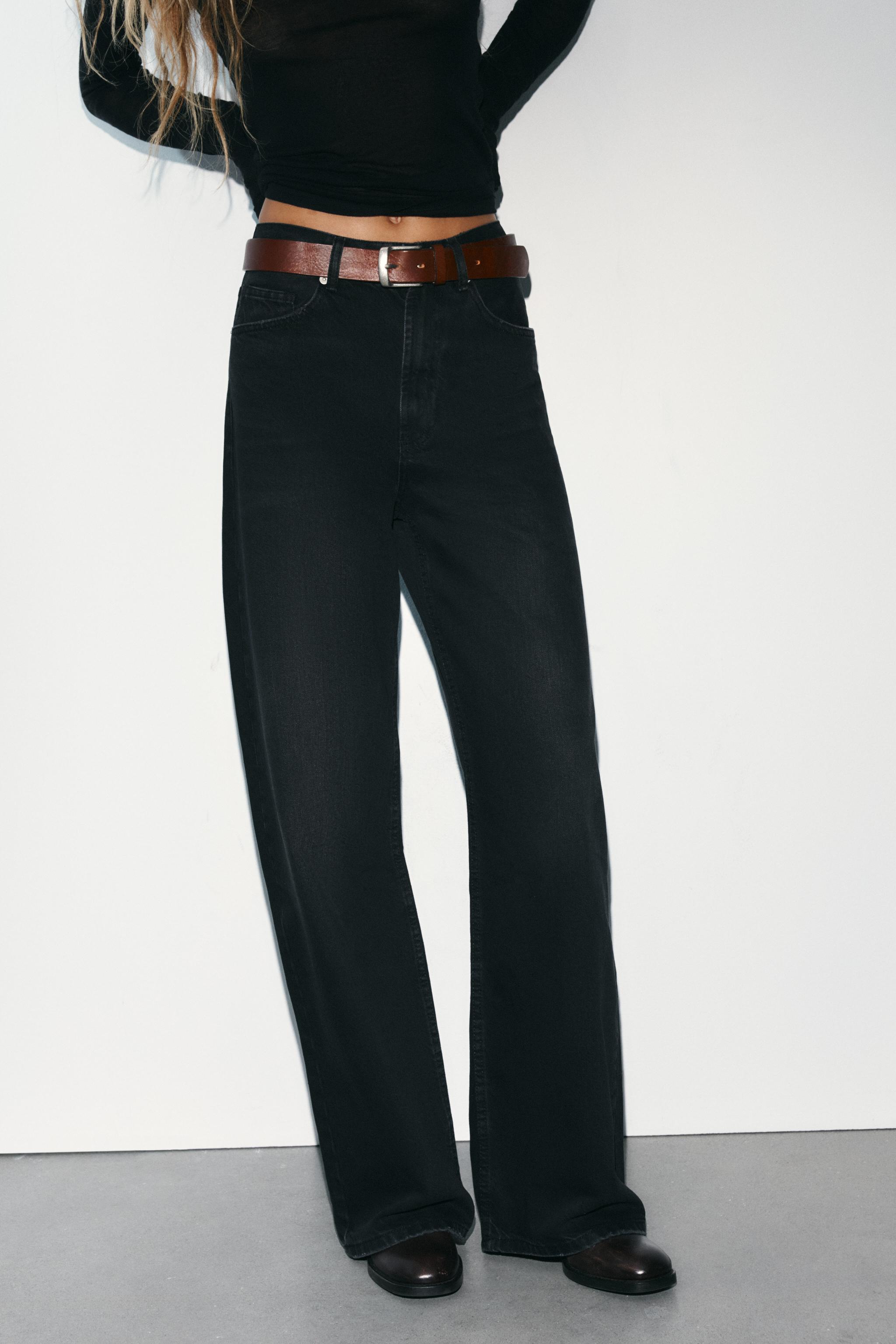 TRF EXTRA WIDE LEG HIGH-WAIST JEANS