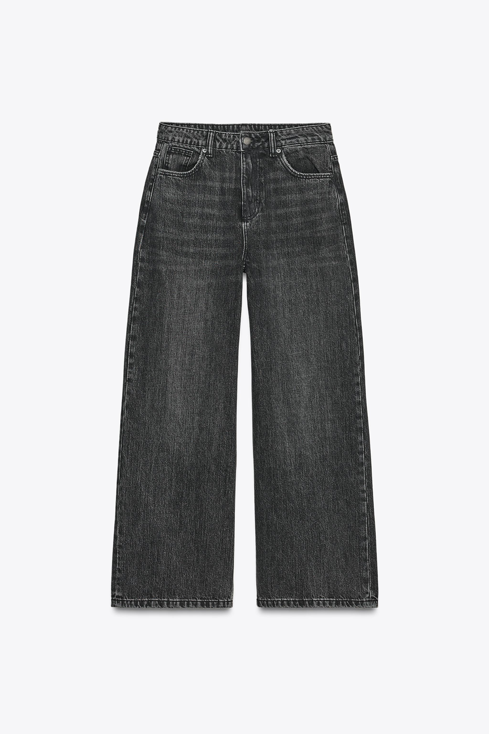ZARAxstudionicholson wide leg denimブラック ZW COLLECTION WIDE-LEG HIGH-WAIST JEANS - Black | ZARA Australia