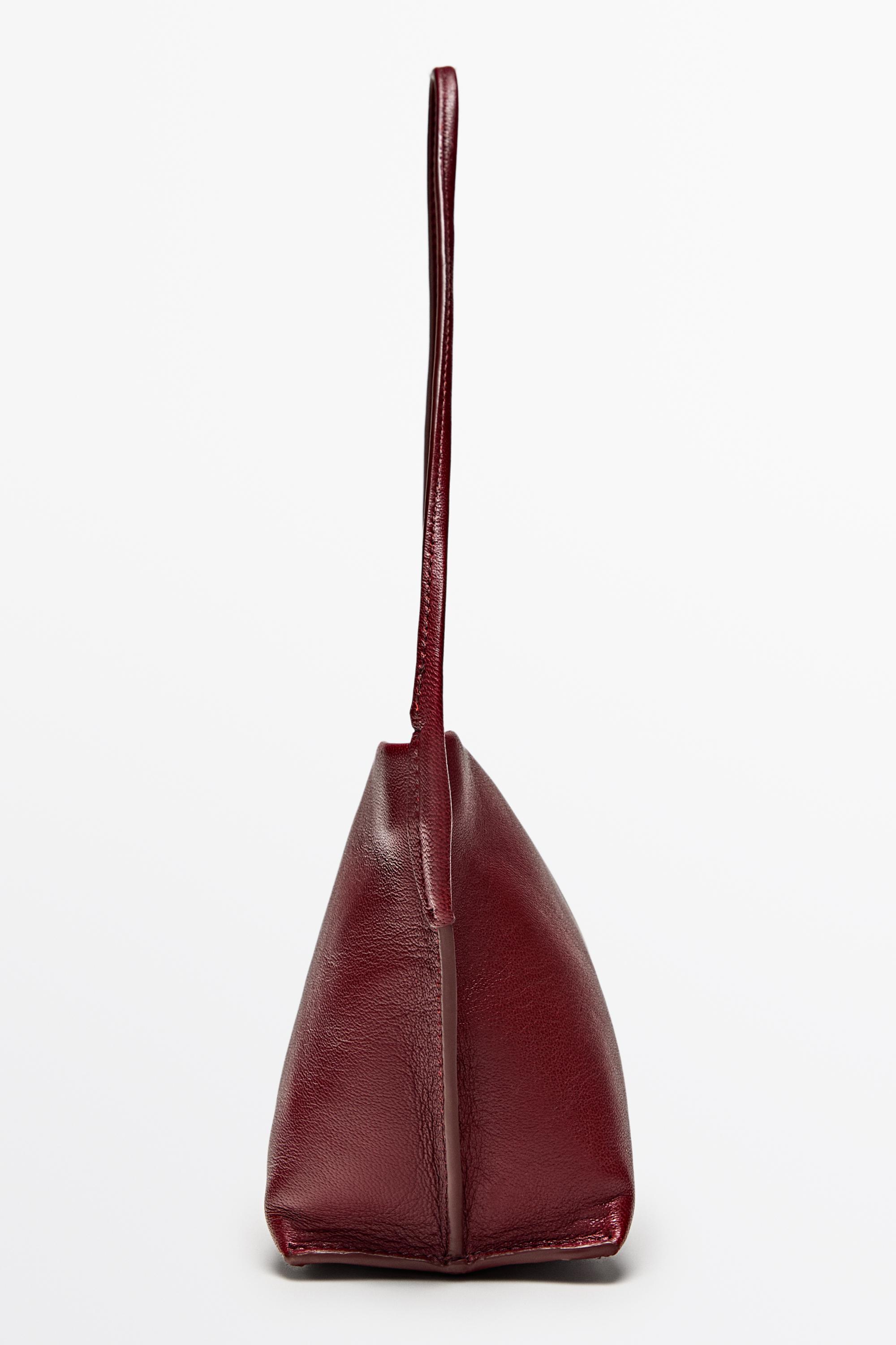 Nappa leather shoulder bag