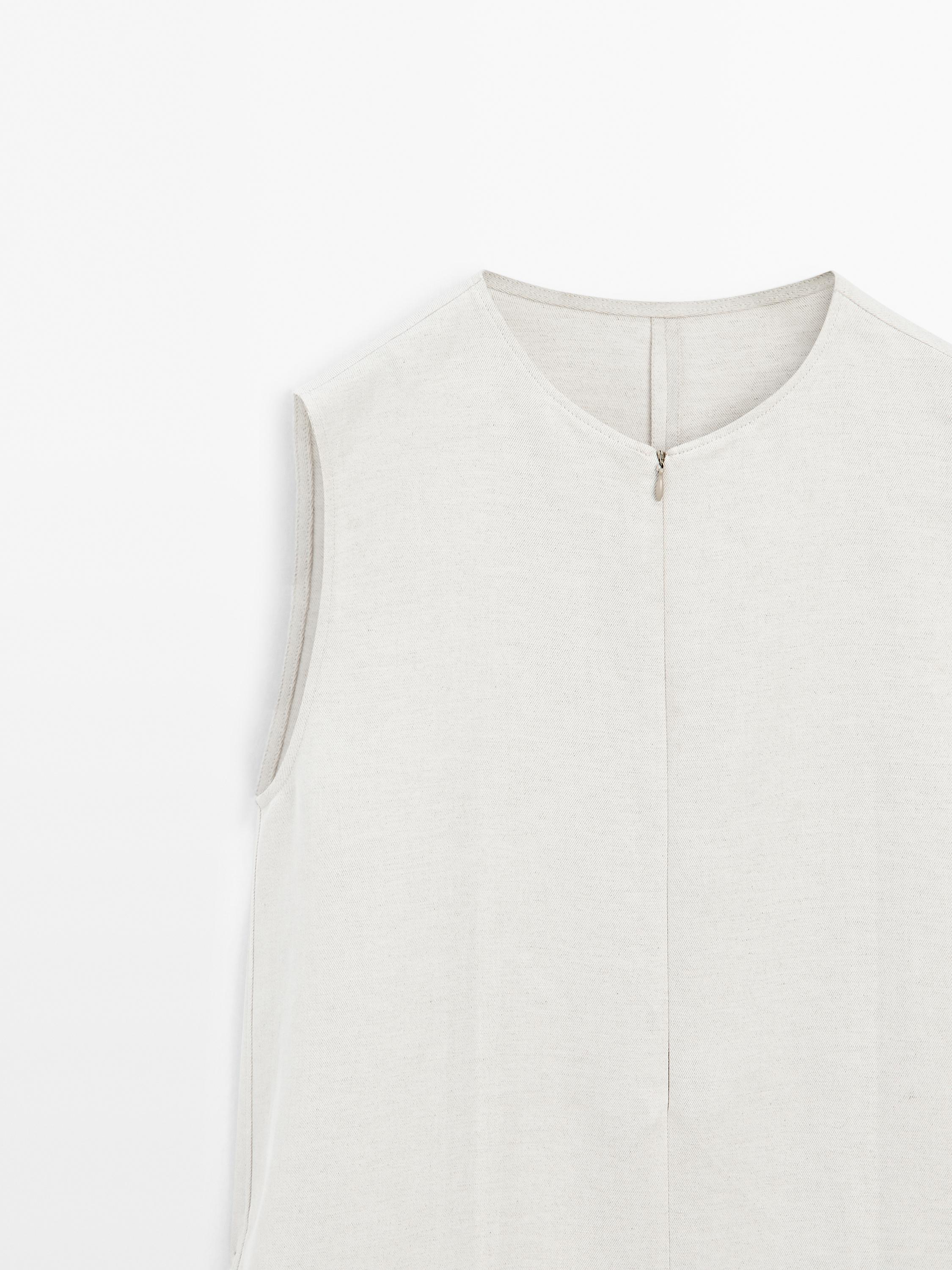 Combinaison-short lin