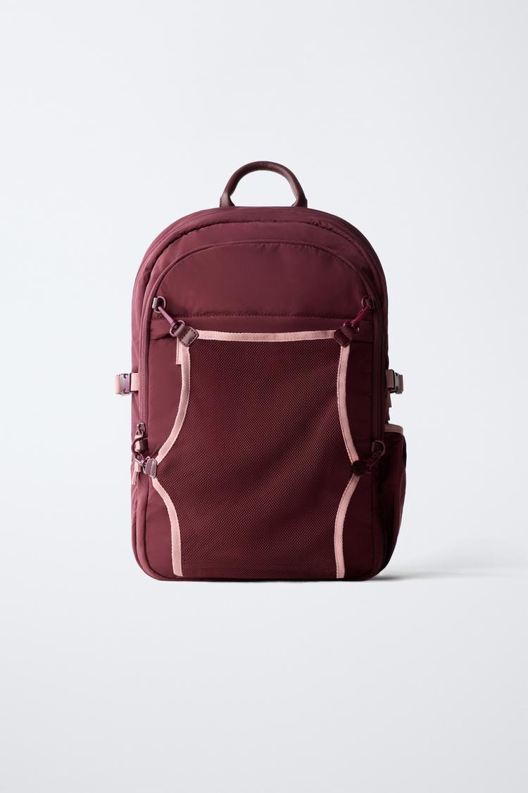 SAC À DOS TECHNIQUE Rouge ZARA Canada