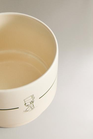 TASSE GRÈS CAFÉTÉRIA - Blanc / Vert de Zara - Image 3
