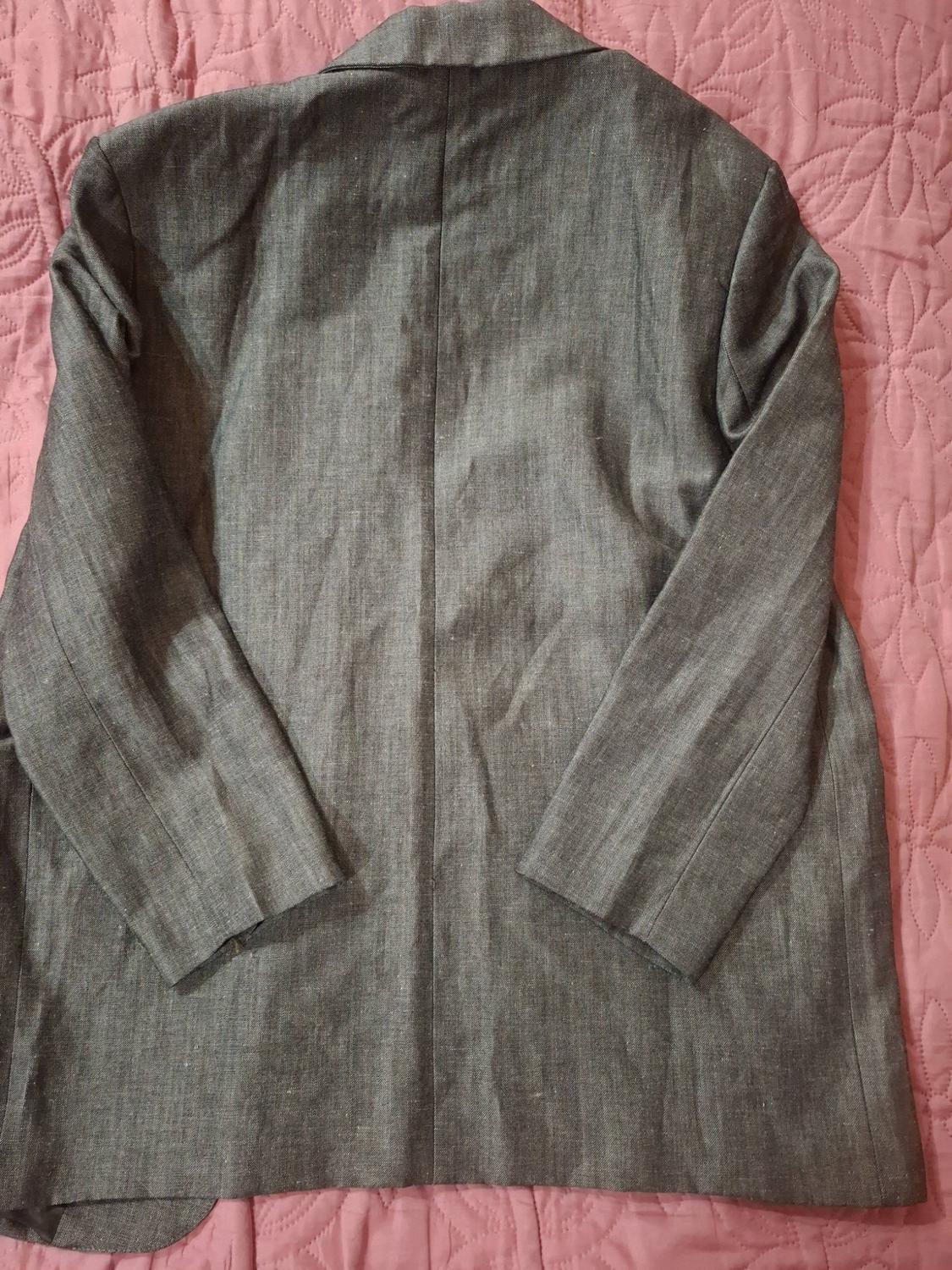 ZW COLLECTION STRAIGHT BLAZER WITH LINEN - Image 3