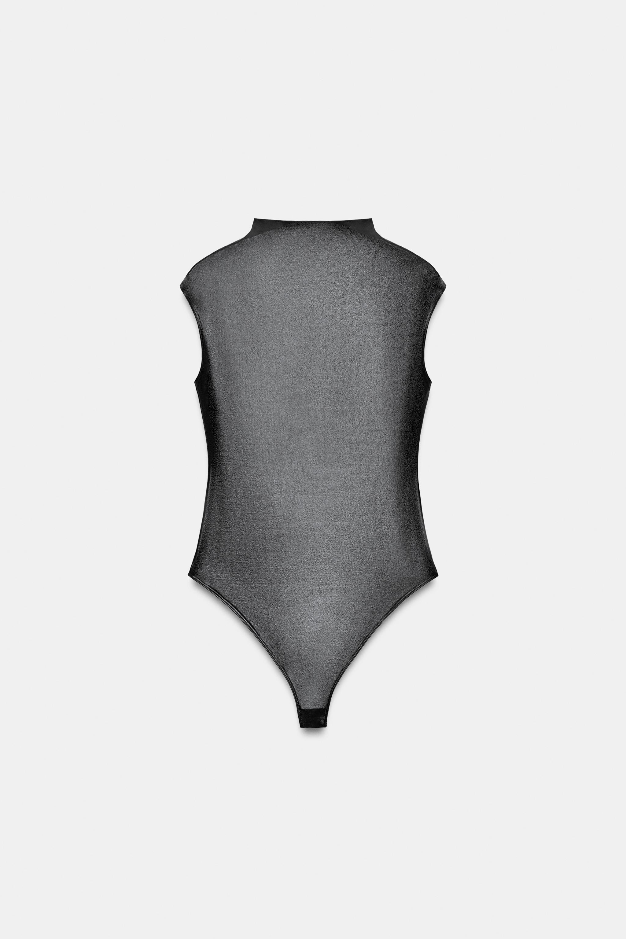 FOIL SHORT SLEEVE BODYSUIT