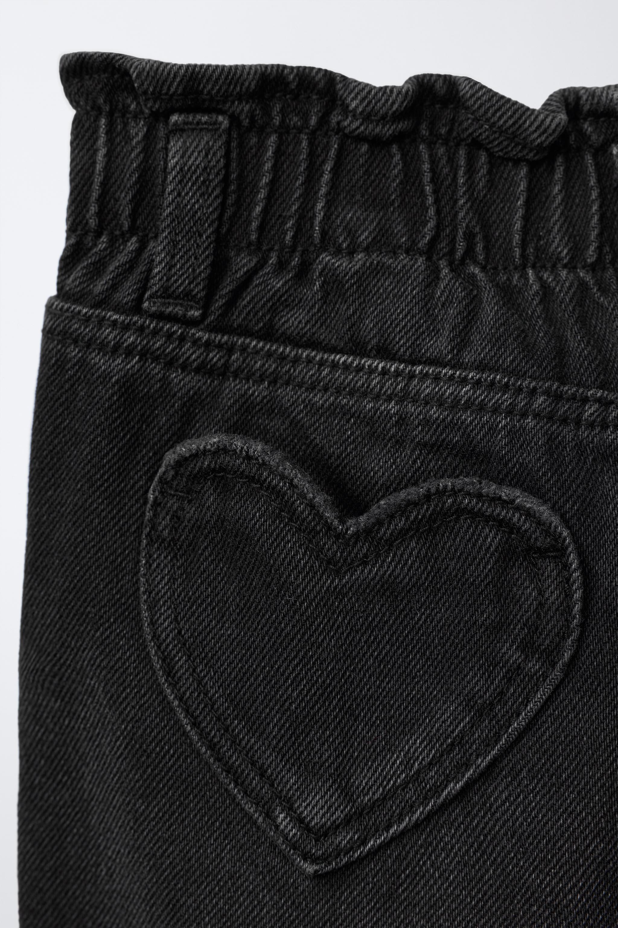 HEART POCKET PAPERBAG JEANS