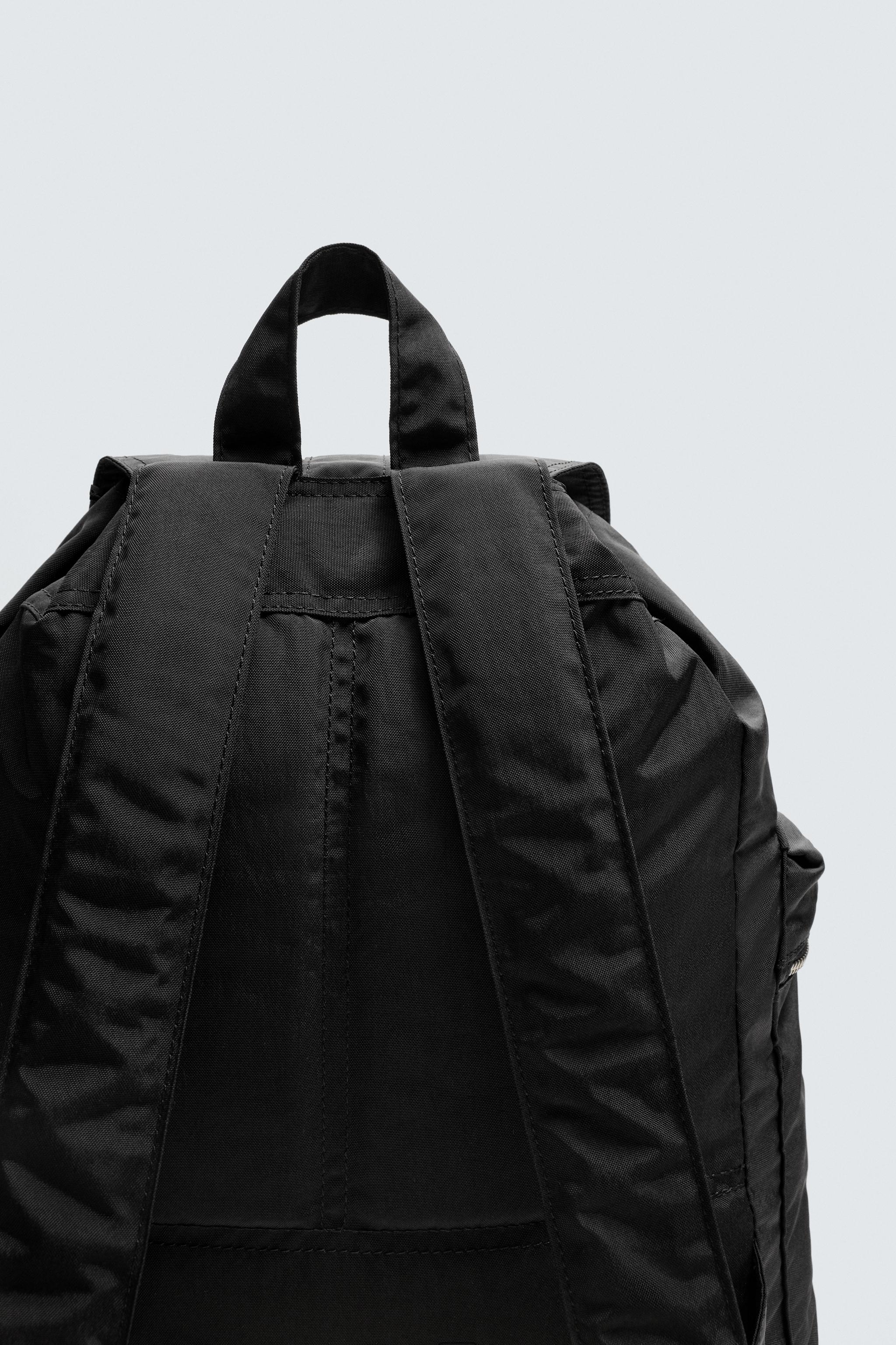 テクニカルフラップバックパック - ブラック | ZARA Japan / 日本 テクニカルフラップバックパック - ブラック | ZARA Japan / 日本