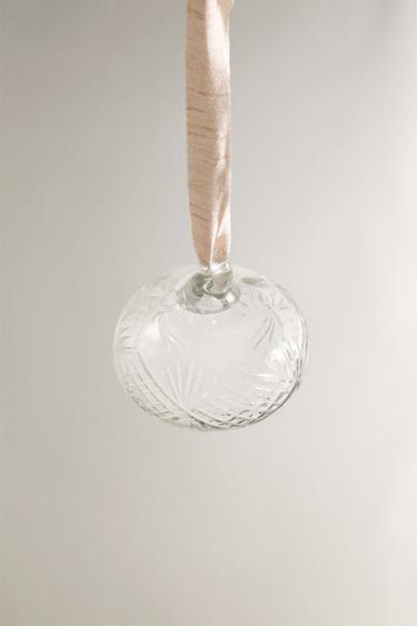 TRANSPARENT OVAL CHRISTMAS TREE BAUBLE - 990 by Zara - Image 1