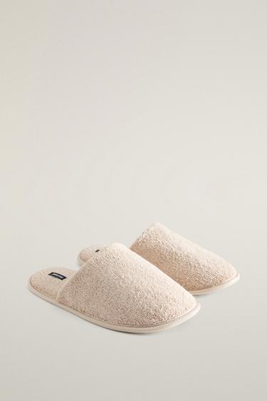 BATH TOWEL SLIPPERS — Beige 2