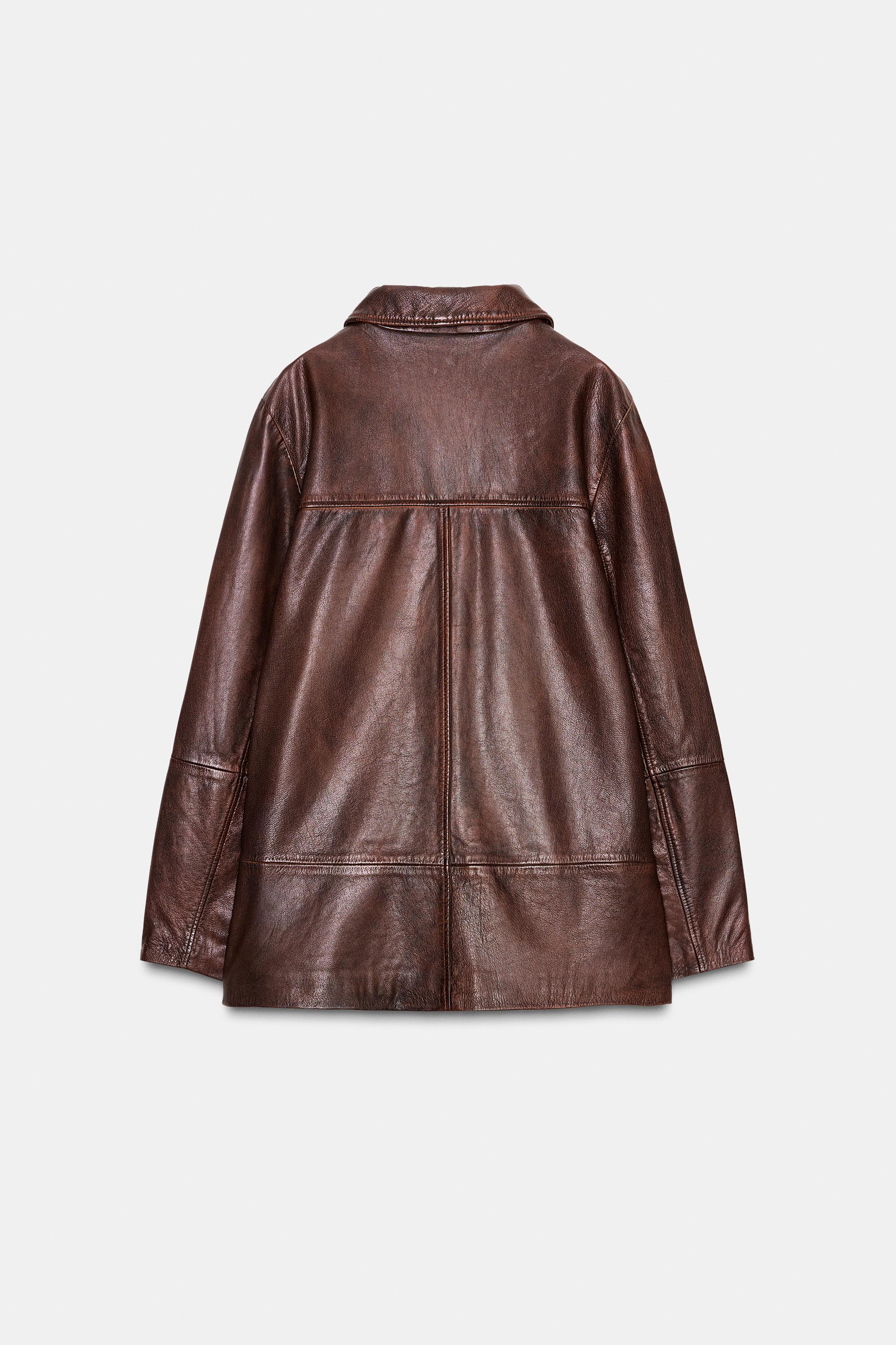 ZARAレザージャケット ZARA｜メンズ レザーバイカージャケット 本革で高級感 (ZARA