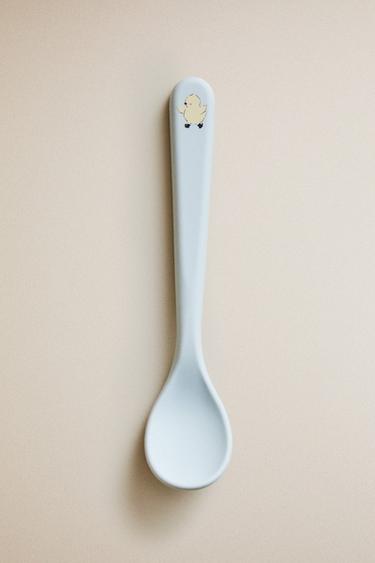 CHILDREN'S CHICK SILICONE SPOON - Blue by Zara - Image 4