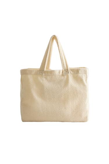 LARGE TERRY BEACH BAG – Elefántcsont a ZARA-tól
