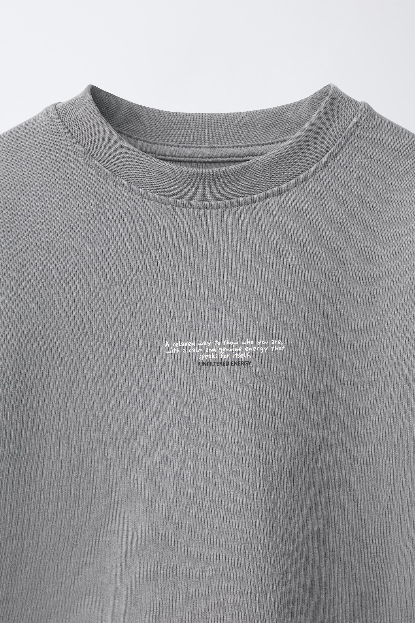 Детские комплекты Zara Interlock T-SHIRT and Bermuda Set, цвет: Серый меланжевый — фото 7