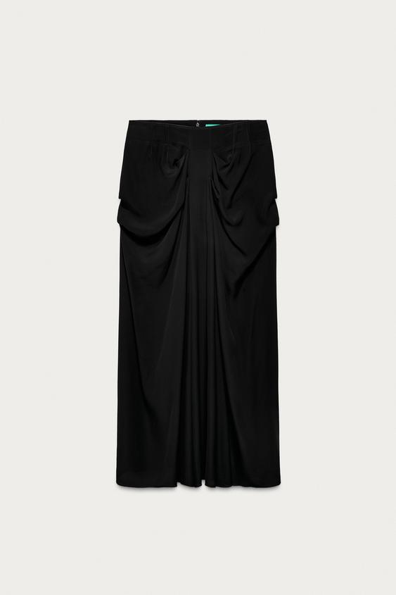 Marisa berenson x ZARA drapeli etek