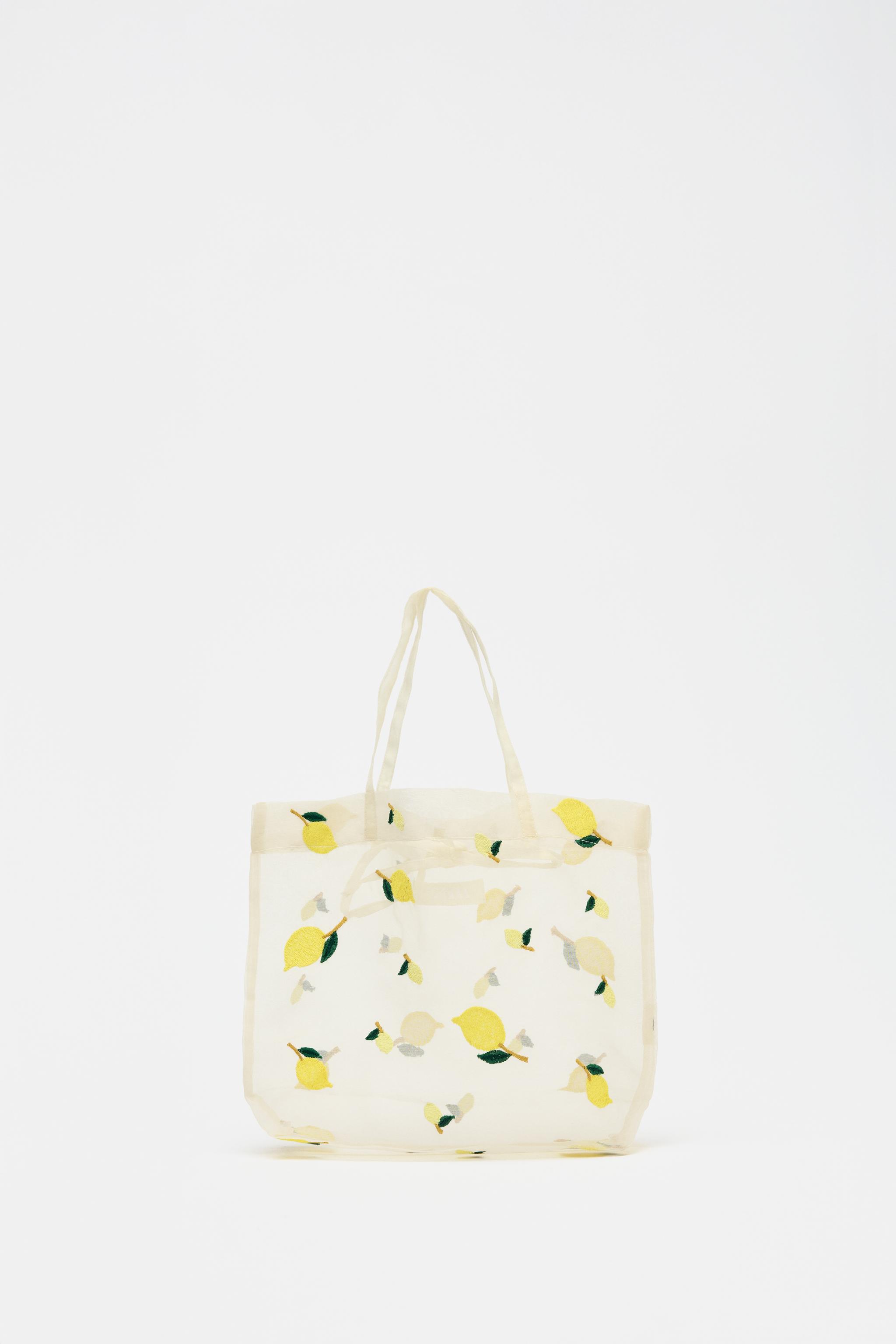 ZARA【NEW】EMBROIDERED FABRIC TOTE BAG EMBROIDERED FABRIC BAG - Yellow | ZARA United States