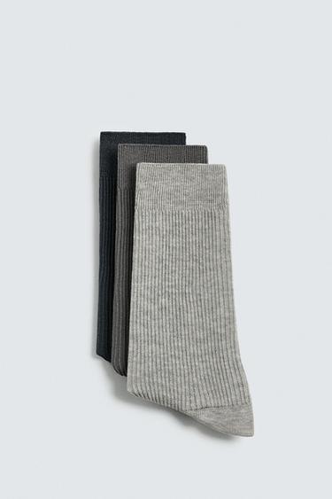 Zara LIGHTWEIGHT SOCKS THREE-PACK - various