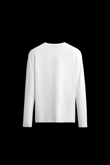 BASIC SLIM-FIT T-SHIRT - Weiß von Zara