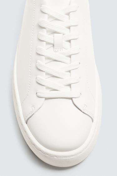 TENNIS EN CUIR ÉPAISSES - Blanc de Zara - Image 5