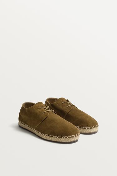 LEATHER SHOES - Brown by Zara