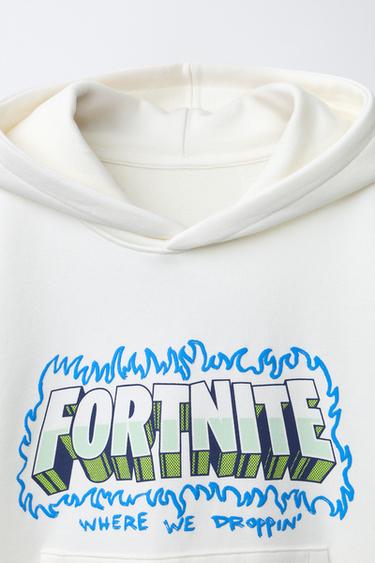 FORTNITE © EPIC GAMES HOODIE - Ecru by Zara - Image 2