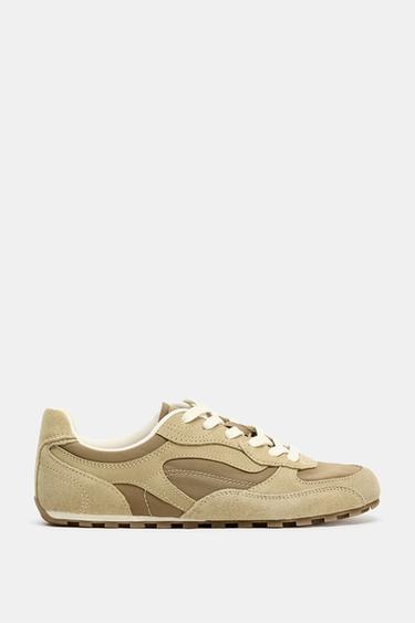 ZAPATILLA RUNNING COMBINADAS - Verde Oliva de Zara