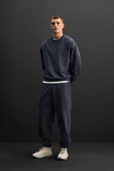JOGGER TROUSERS - Navy blue by Zara