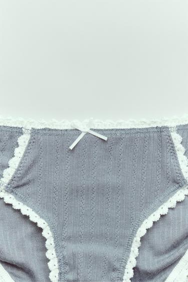 AGES 6-14/ 3-PACK OF LACE BRIEFS - Multicoloured by Zara