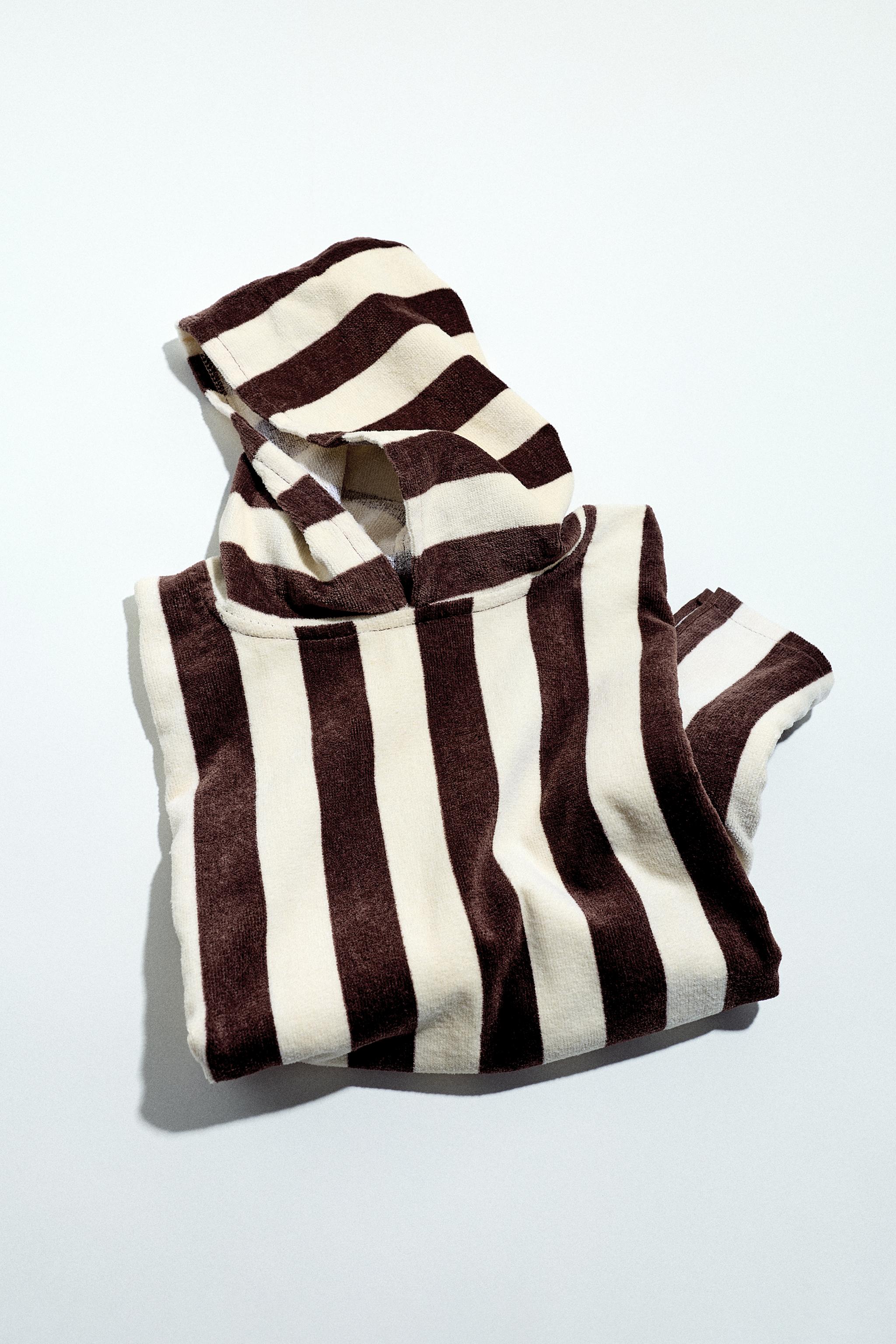 STRIPED TOWEL PONCHO