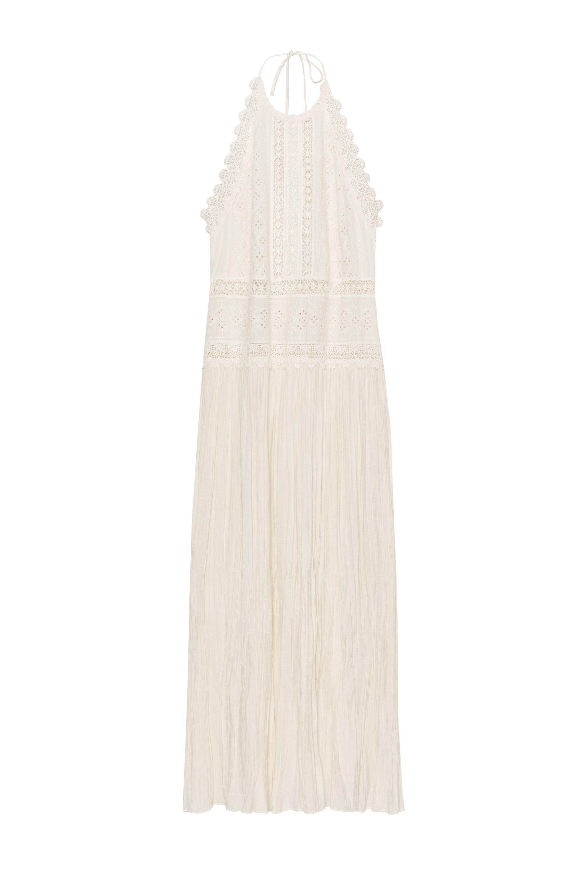 ZW COLLECTION DANTEL MİDİ ELBİSE