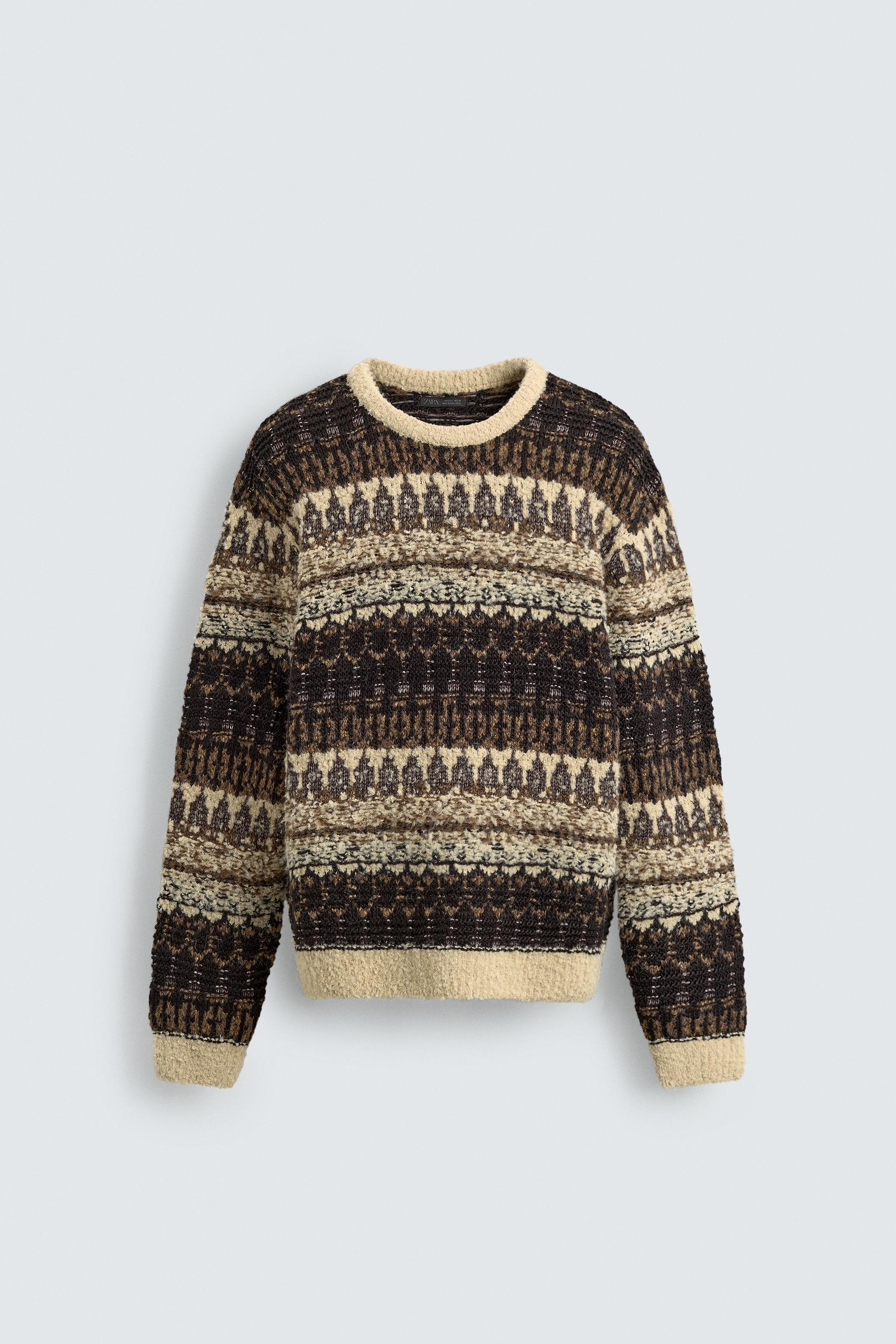 BOUCLÉ TEXTURED JACQUARD JUMPER