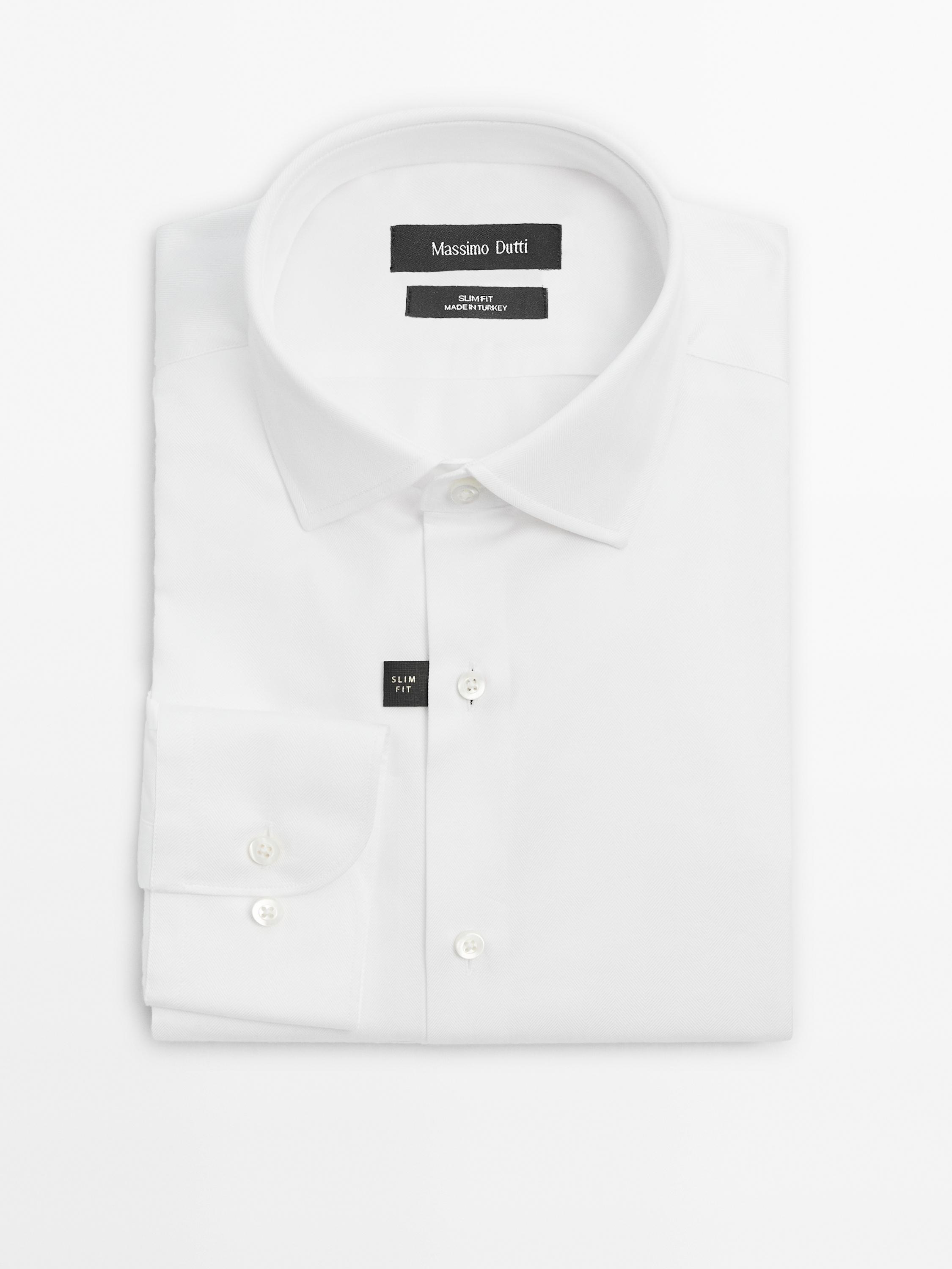Chemise slim 100 % coton