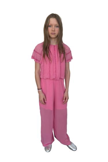 JUMPSUIT ĐÍNH ĐÁ - Màu hồng từ Zara