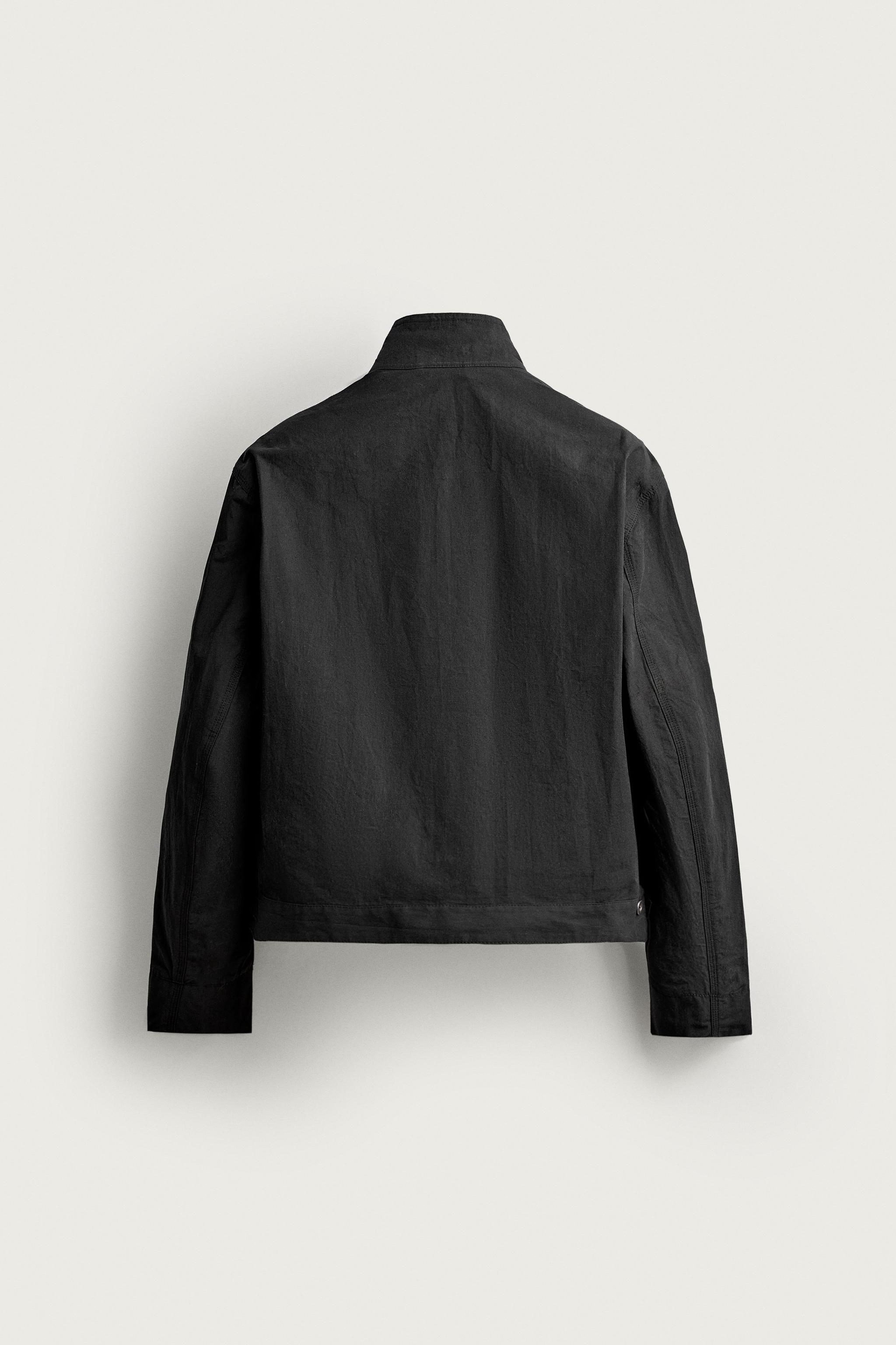 CROPPED FIT BUTTON-FRONT JACKET
