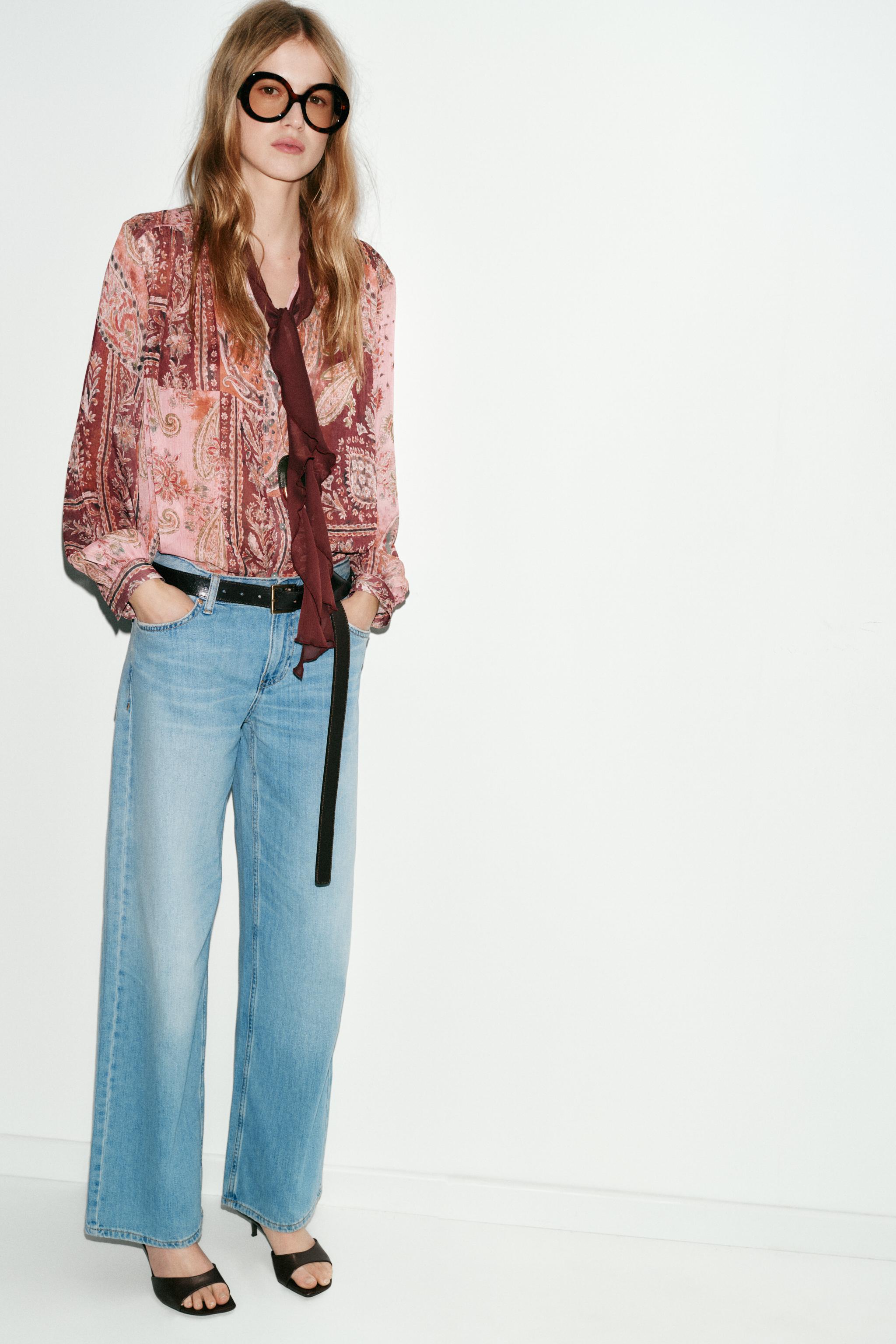 Z1975 WIDE-LEG LOW-RISE JEANS