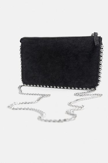 STUDDED CROSSBODY PURSE - Black by Zara - Image 3