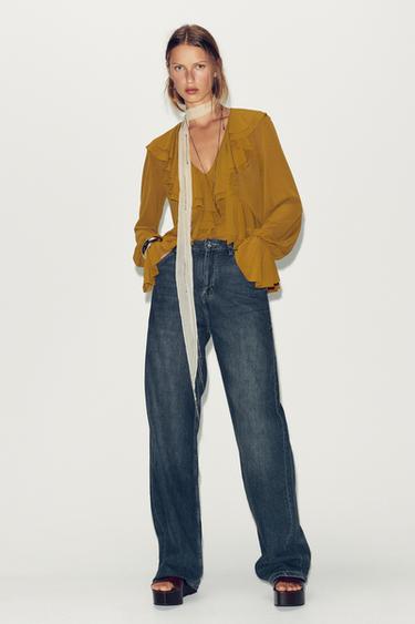 TOP FLUIDO VOLANTES - Oliva de Zara - Imaxe 0