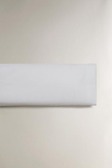 PLEATED COTTON SATEEN PILLOWCASE (1000 THREAD COUNT) - White by Zara - Image 4