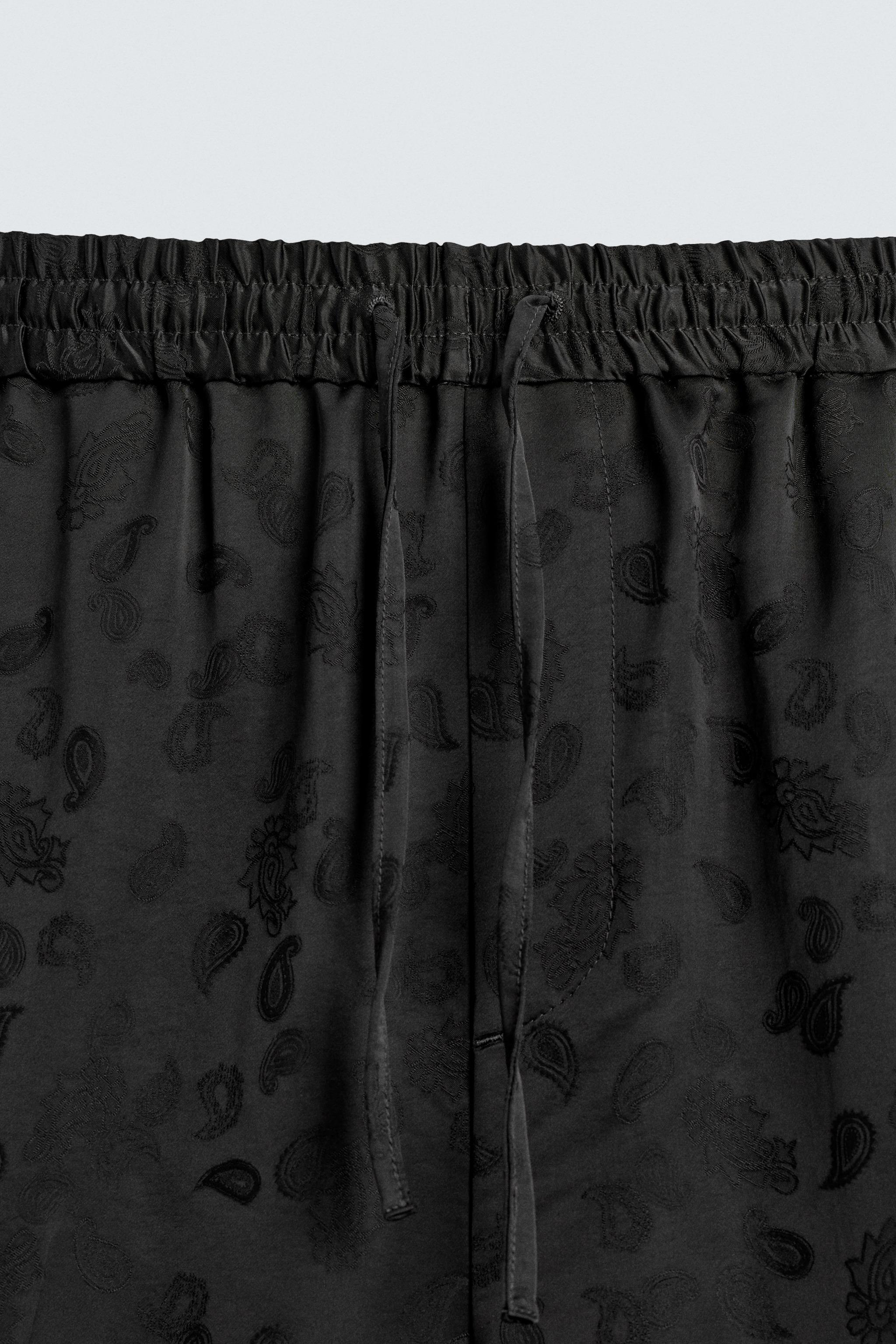 LIMITED EDITION PAISLEY JACQUARD FLOWY SUIT PANTS