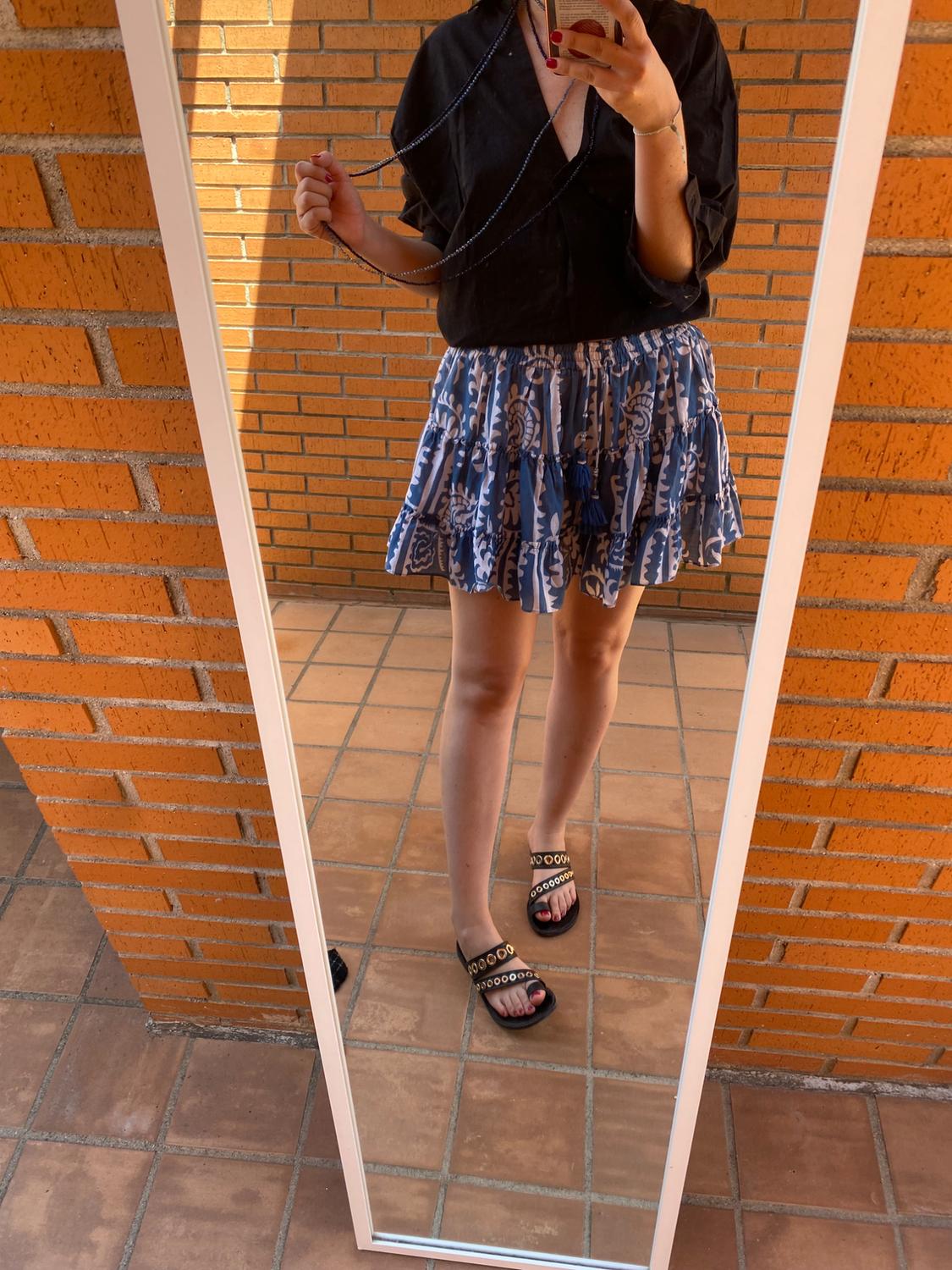 PRINTED SHORT SKIRT - Image 6