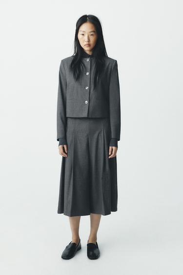 SOFT LONG BERMUDA SHORTS - Grey by Zara