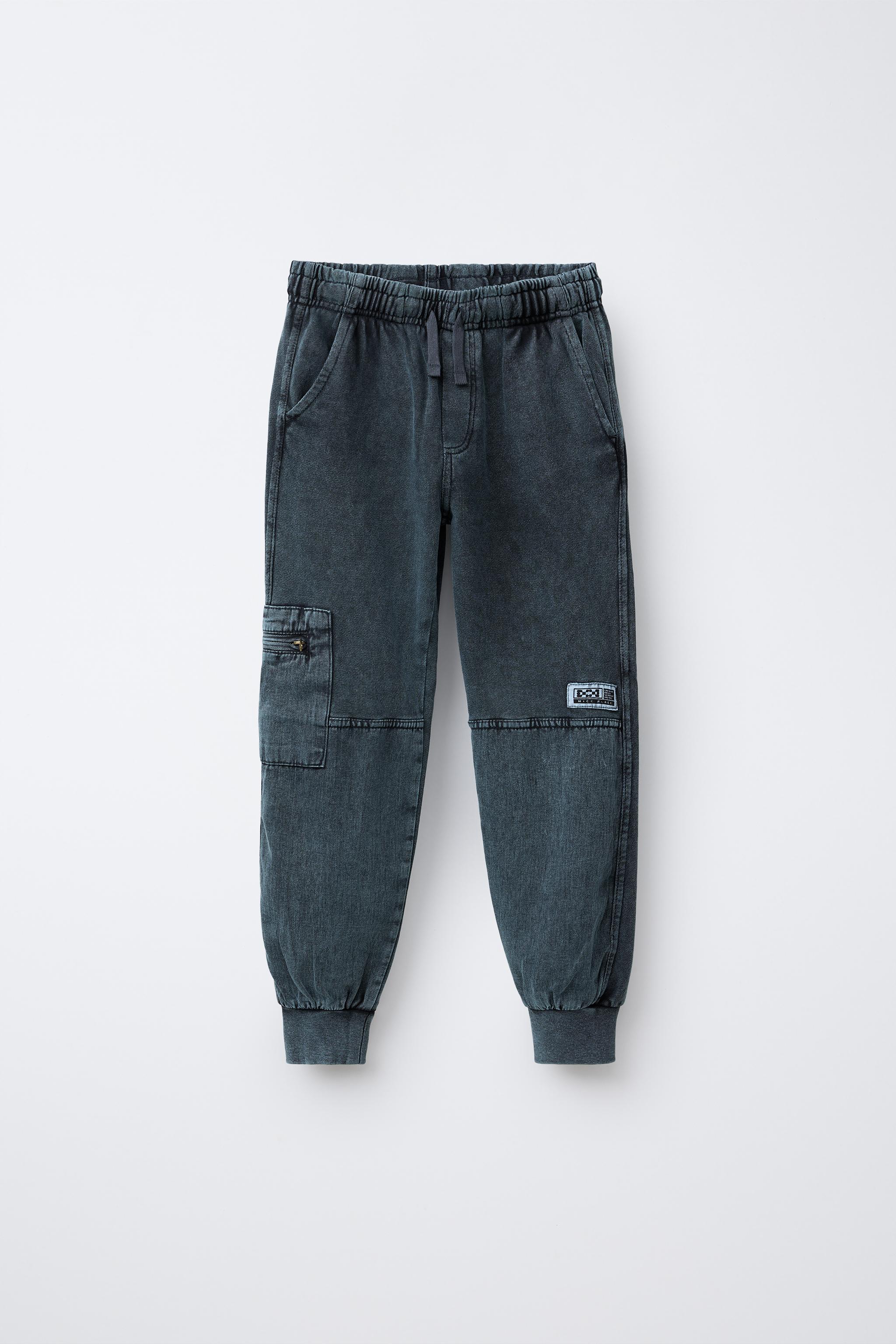 WASHED EFFECT JOGGER PANTS - Indigo | ZARA United States