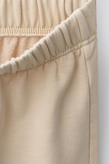 SLOGAN SWEATSHIRT AND WIDE-LEG TROUSERS SET - Butter by Zara - Image 7